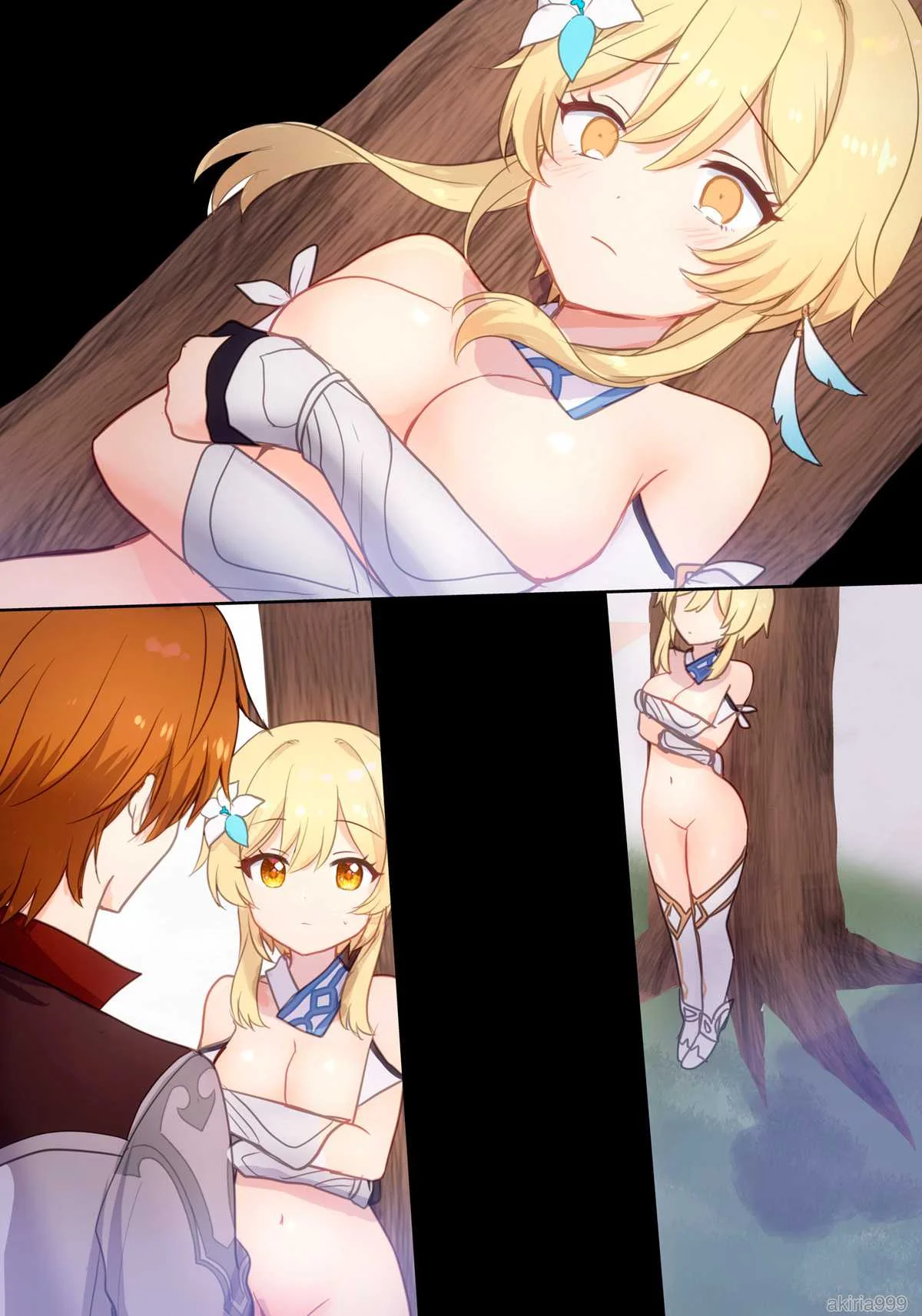 [秋月リア] 蛍ちゃんが宝盗団をわからせて逆にピンチ！（原神）｜荧收拾完了盗宝团,结果自己却陷入大危机！