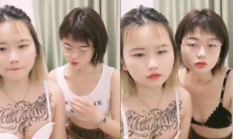 一男两女00后嫩妹！眼镜短发妹子！贫乳奶子多毛骚穴，骑乘后入深插，旁边另个妹子拍摄
