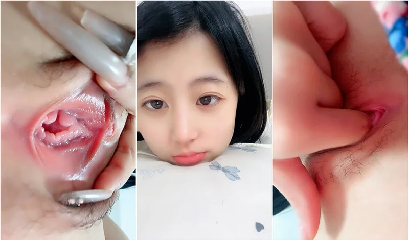 乖巧呆萌甜美可愛05後蘿lo莉型小妹妹,清爽短發戴著少女系發卡,小茓掰開特別粉嫩