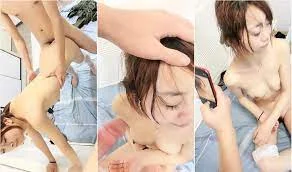 3P學生制服小美女前後共同夾擊,被長屌小哥後入一下一下撞擊,頂到子宮,妹子發出真實叫聲