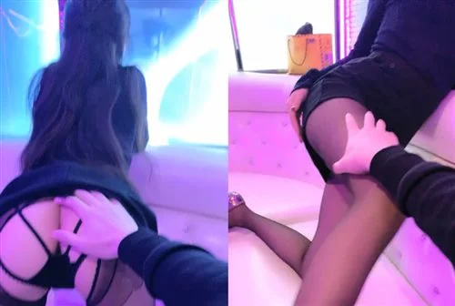 最新骚货浪女【AVOVE】包厢里直接沙发上直接干炮，听着DJ蹦逼 白浊的精液流了一逼